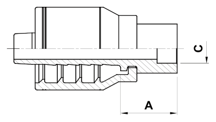 Texcel F2-1010-BRF - 5/8 in Braze Female Solid Hose End