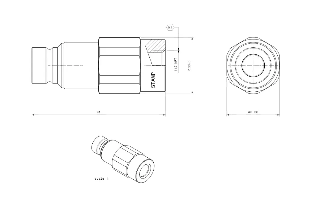 M.APM 13 1/2 NPT 
